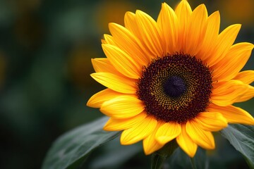 Obraz premium Close-up view of a vibrant sunflower.