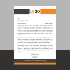 Professional and modern corporate letterhead template with a clean layout and sharp lines, ideal for business communication, branding documents, and professional office use