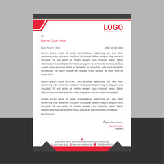 Professional and modern corporate letterhead template with a clean layout and sharp lines, ideal for business communication, branding documents, and professional office use