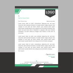 Professional and modern corporate letterhead template with a clean layout and sharp lines, ideal for business communication, branding documents, and professional office use