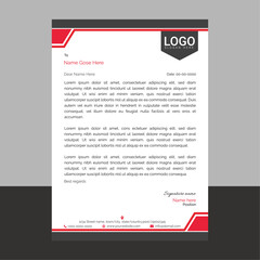 Professional and modern corporate letterhead template with a clean layout and sharp lines, ideal for business communication, branding documents, and professional office use