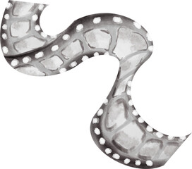 Film tape watercolor