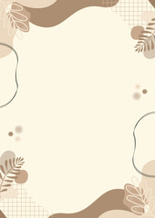 Neutral Organic Frame: Minimalist, aesthetic, and visually appealing backdrop. Clean lines meet organic shapes in an image that evokes a sense of serenity and style.