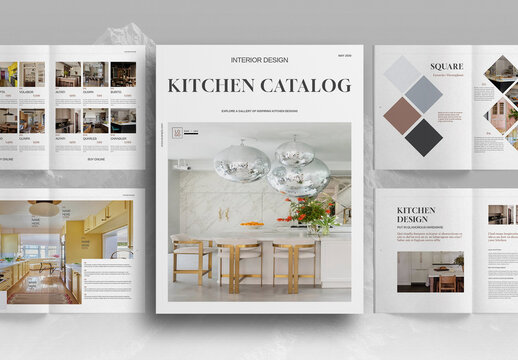 Kitchen Catalog Interior Design Brochure Layout