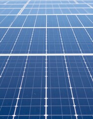 Solar panels perspective view background, green energy concept, eco electricity production