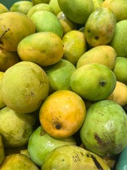 Fresh Ripe Mangoes at Traditional Market