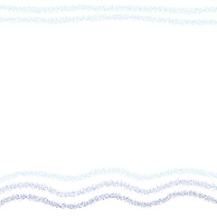 ブルーの細かいグリットの波模様フレーム