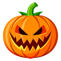 halloween pumpkin isolated on white