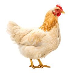 Fototapeta premium Hen isolated on a transparent background
