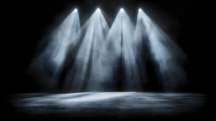 Spotlight Stage With Dramatic Lighting
