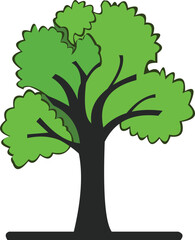 Cartoon Green Tree.eps