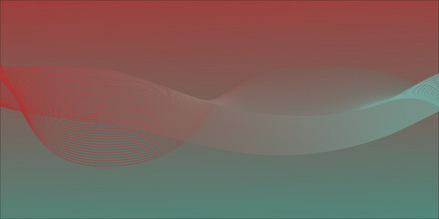 Abstract vector illustration with bright orange and  blue waves design for a vibrant backdrop