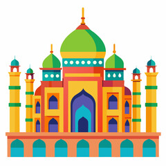 tajmohol vector illustration