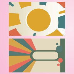 Flat design retro pop art style background.Comic rays vector illustrations in retro style.