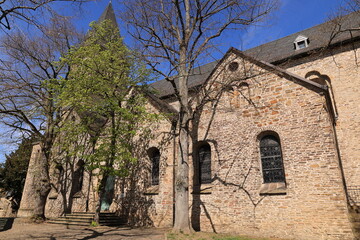 Historische Kirche im Zentrum der Stadt Herdecke im Ruhrgebiet	