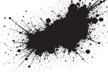 Vector ink black paint splatter Background. illustration vector design
