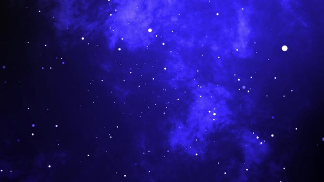 Animated Galaxy Space Background - Cosmic Visual Loop particles motion background