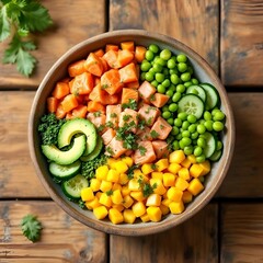 bowl of healthy food