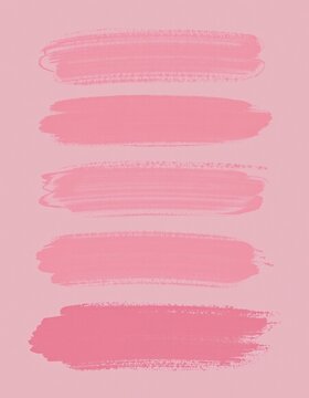 varying pink brush textures on pink backdrop