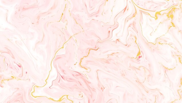Elegant Pink and Gold Marble Texture Background: A Luxurious Design