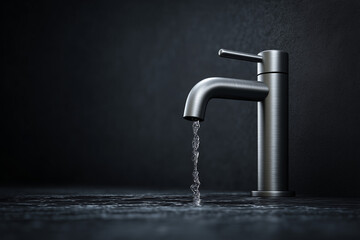 water flowing from a faucet
