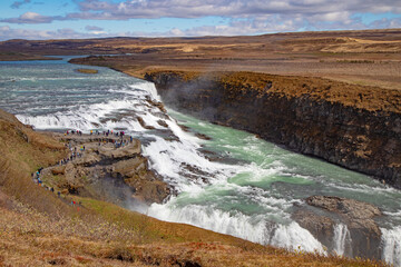 Gullfoss waterfall near Reykjavik, Iceland