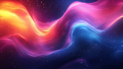 A mesmerizing display of swirling cosmic clouds vibrant with the radiant energy of the universe captured with soft