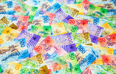 Fototapeta premium Swiss francs