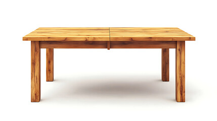 Fototapeta premium A wooden table with a white background