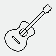 line art of a musical instrument on the white background