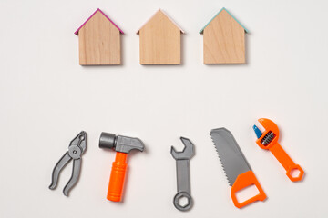 家と工具のタイトルフレーム