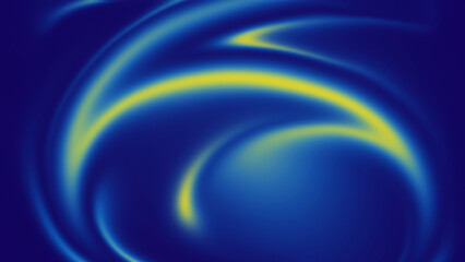 Abstract Blue and Yellow Light Swirl Background
