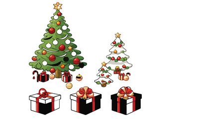 Christmas elements set