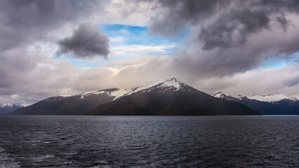 the mountainous region of the national park Alberto de Agostini, Tierra del Fuego, Chile