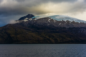 the mountainous region of the national park Alberto de Agostini, Tierra del Fuego, Chile