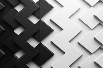 Abstract black and white geometric pattern