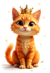 A 3D icon of a cat