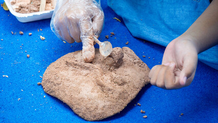Masks from paper, wood glue and sawdust. Eco friendly and recycle handy craft.