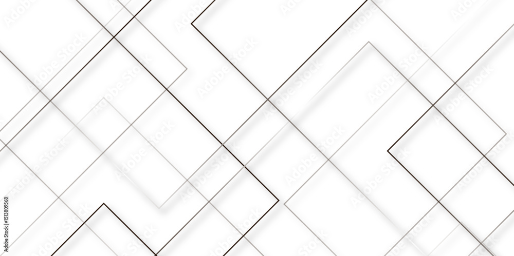 Leinwandbilder modern minimal and clean white gold background with shadows. abstract futuristic architecture concep