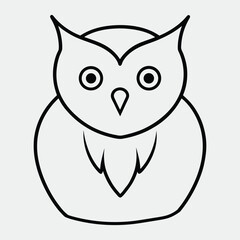 owl face vector