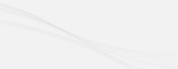 White gray wavy curves modern minimalist abstract background