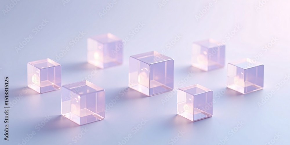 Poster abstract blockchain network background