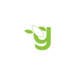 g letter with green leaf logo, eco logo, green logo, g logo, green g