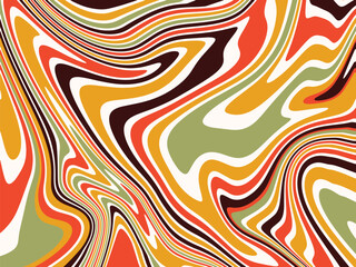 Abstract Swirling Liquid Marble Texture Vibrant Autumn Colors, Psychedelic Swirls, and Dynamic Design Elements