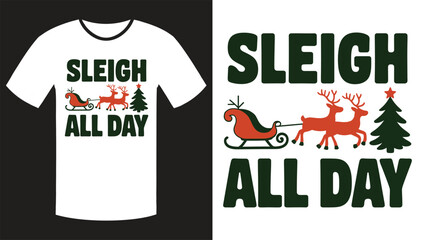 Playful Christmas T-Shirt Design with Humorous Quotes and Festive Vibes