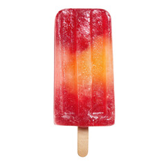 Refreshing Fruit Popsicle Delight with Transparent Background