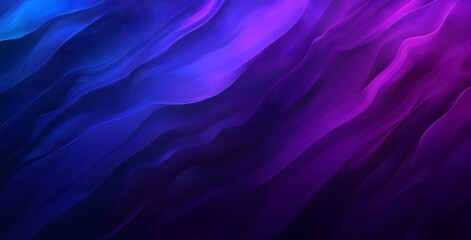 Obraz premium Abstract Purple and Blue Glowing Wave with Particles