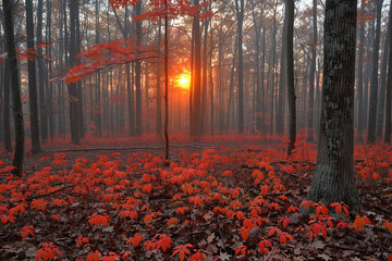 Whispers of Mist: A Soft Pastel Foggy Forest