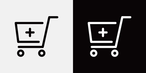 オンラインストアなどで使えるショッピングカートアイコン
