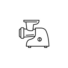 Electric meat grinder in minimalist design with clean lines  